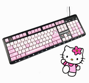 Cartoon Hello Kitty USB Wired Keyboard