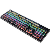 Steampunk Real Mechanical Keyboard Gaming Blue Wired