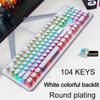 Steampunk Real Mechanical Keyboard Gaming Blue Wired