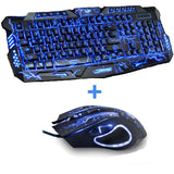 Tri-Color Backlight Computer Gaming Keyboard Wired