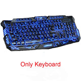 Tri-Color Backlight Computer Gaming Keyboard Wired