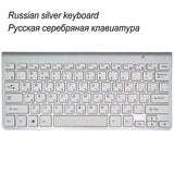 Portable Mute Keys Keyboards 2.4G Ultra Slim Wireless